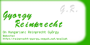 gyorgy reinprecht business card